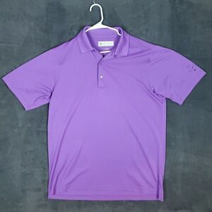 Donald Ross Polo Shirt Mens Medium Purple Golf Performance Polyester Lightweight
